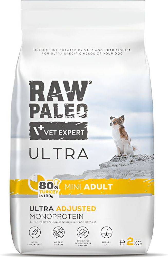 ΤΡΟΦΗ ΣΚΥΛΟΥ RAW PALEO ULTRA ADULT MINI ΓΑΛΟΠΟΥΛΑ (2 KG) RAW PALEO