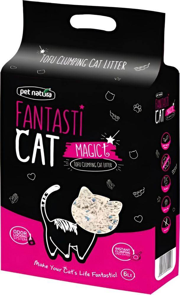 PET NATURA ΑΜΜΟΣ PET NATURA FANTASTICAT TOFU ΧΩΡΙΣ ΑΡΩΜΑ (6LT)