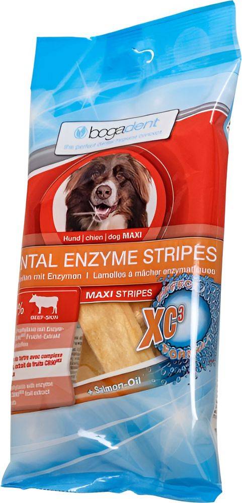 SNACKS BOGADENT ENZYME STRIPES MAXI (100GR)