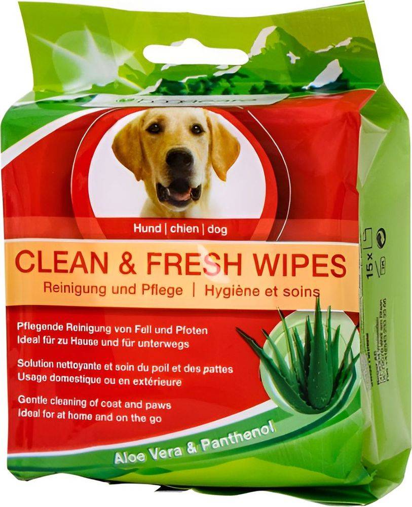 ΜΑΝΤΗΛΑΚΙΑ ΚΑΘΑΡΙΣΜΟΥ BOGADENT CLEAN - FRESH WIPES ΜΕ ΑΛΟΗ VERA (15ΤΜΧ)