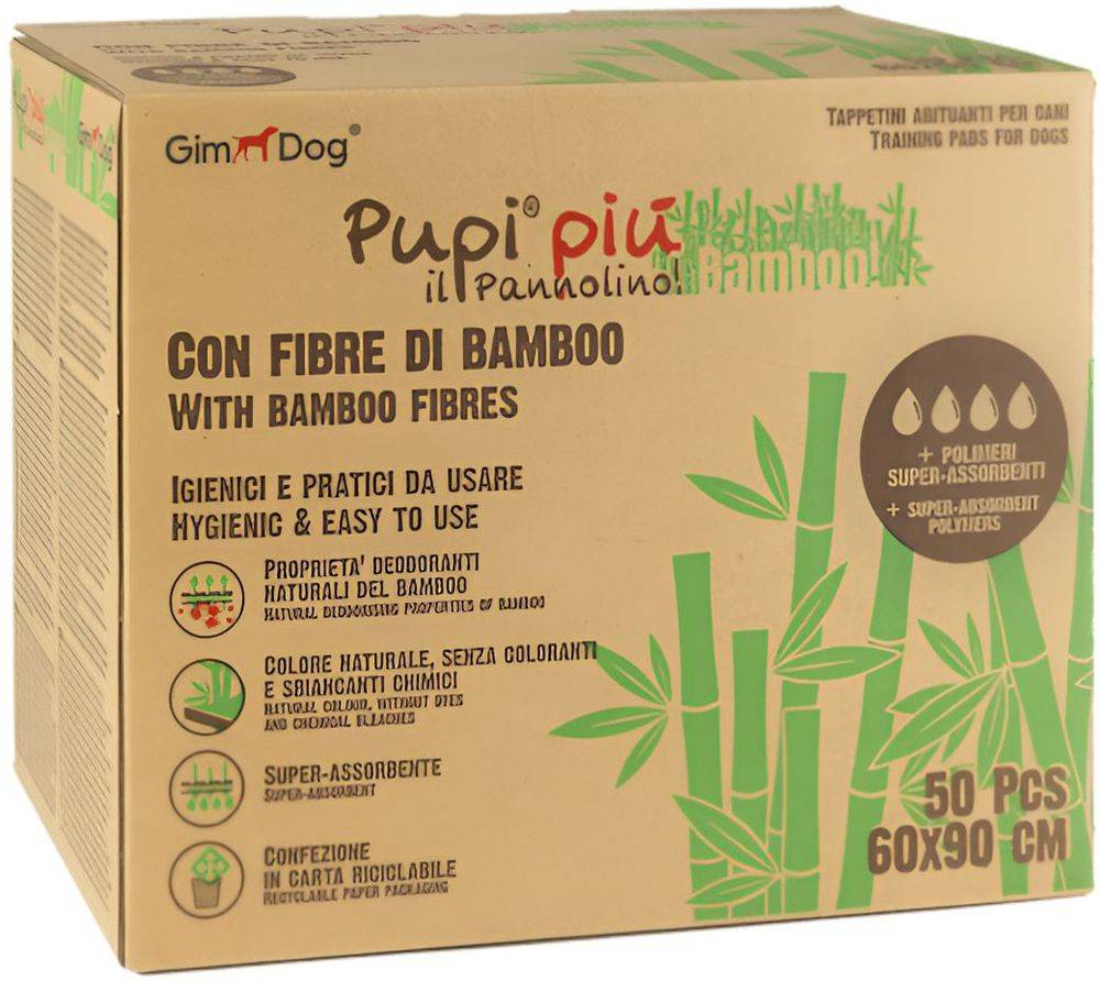 ΠΑΝΕΣ ΣΚΥΛΟΥ GIMBORN TRAINING PADS BAMBOO (60X90CM / 50ΤΜΧ) GIMDOG