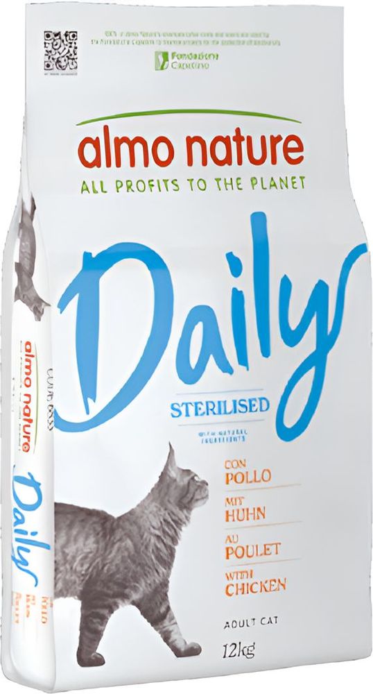 ALMO NATURE ΞΗΡΑ ΤΡΟΦΗ ΓΑΤΑΣ ALMO NATURE STERILIZED ΚΟΤΟΠΟΥΛΟ (12KG)