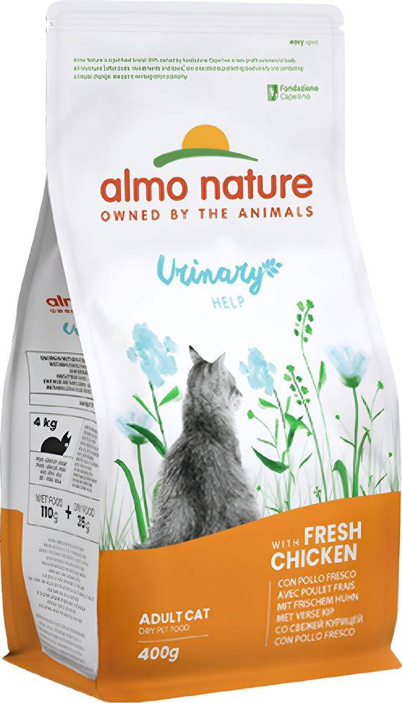 ΞΗΡΑ ΤΡΟΦΗ ΓΑΤΑΣ ALMO NATURE HOLISTIC URINARY ΚΟΤΟΠΟΥΛΟ (400GR) ALMO NATURE