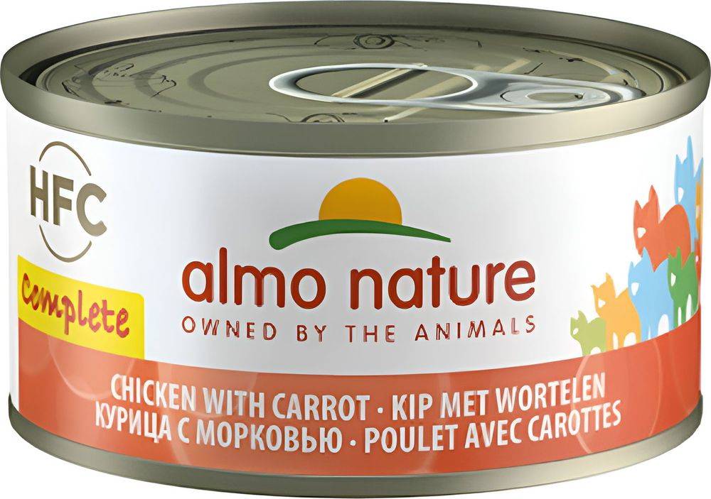ΚΟΝΣΕΡΒΑ ΓΑΤΑΣ ALMO NATURE ΚΟΤΟΠΟΥΛΟ - ΚΑΡΟΤΟ ΣΕ ΖΩΜΟ (70GR) ALMO NATURE