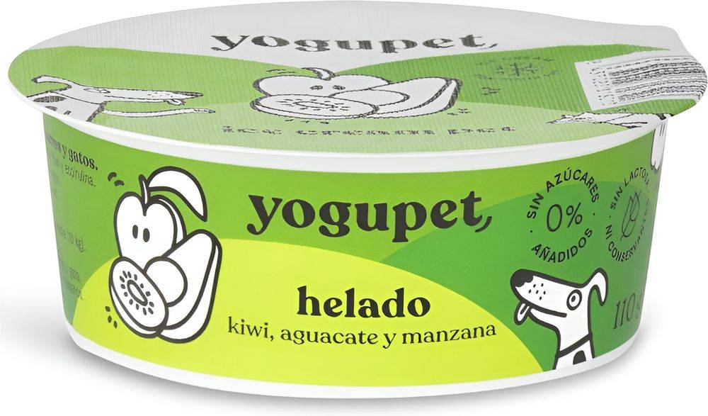 ΠΑΓΩΤΟ YOGUPET GREEN ICE ΜΕ ΜΗΛΟ ΑΧΛΑΔΙ - ΑΚΤΙΝΙΔΙΟ (110GR)