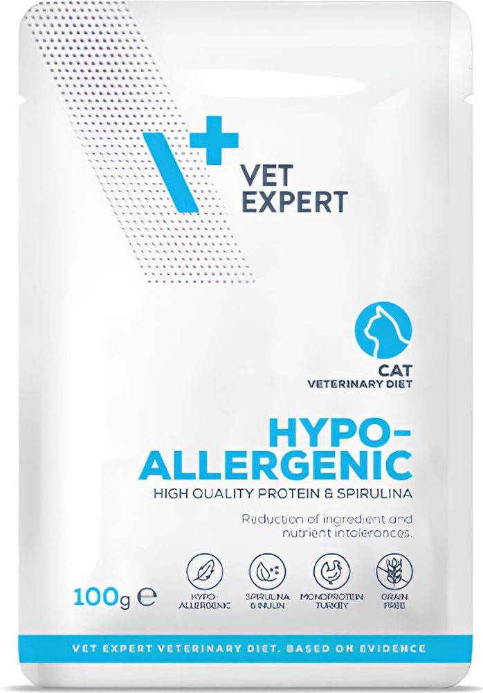 ΦΑΚΕΛΑΚΙ ΓΑΤΑΣ VET EXPERT HYPOALLERGENIC (100GR) VET EXPERT