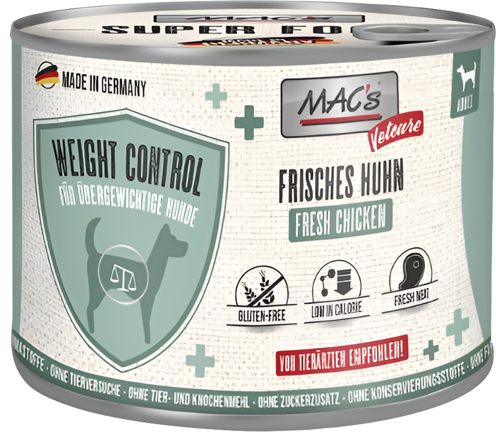 ΚΟΝΣΕΡΒΑ ΣΚΥΛΟΥ MACS DOG VETCARE WEIGHT CONTROL ΚΟΤΟΠΟΥΛΟ (200GR)