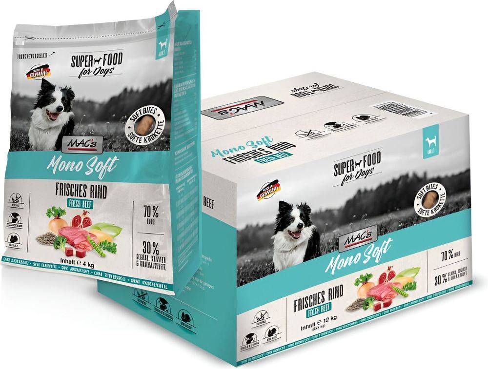 ΤΡΟΦΗ ΣΚΥΛΟΥ MACS DOG MONO GRAIN FREE SOFT ADULT ΜΟΣΧΑΡΙ (12KG) MACS
