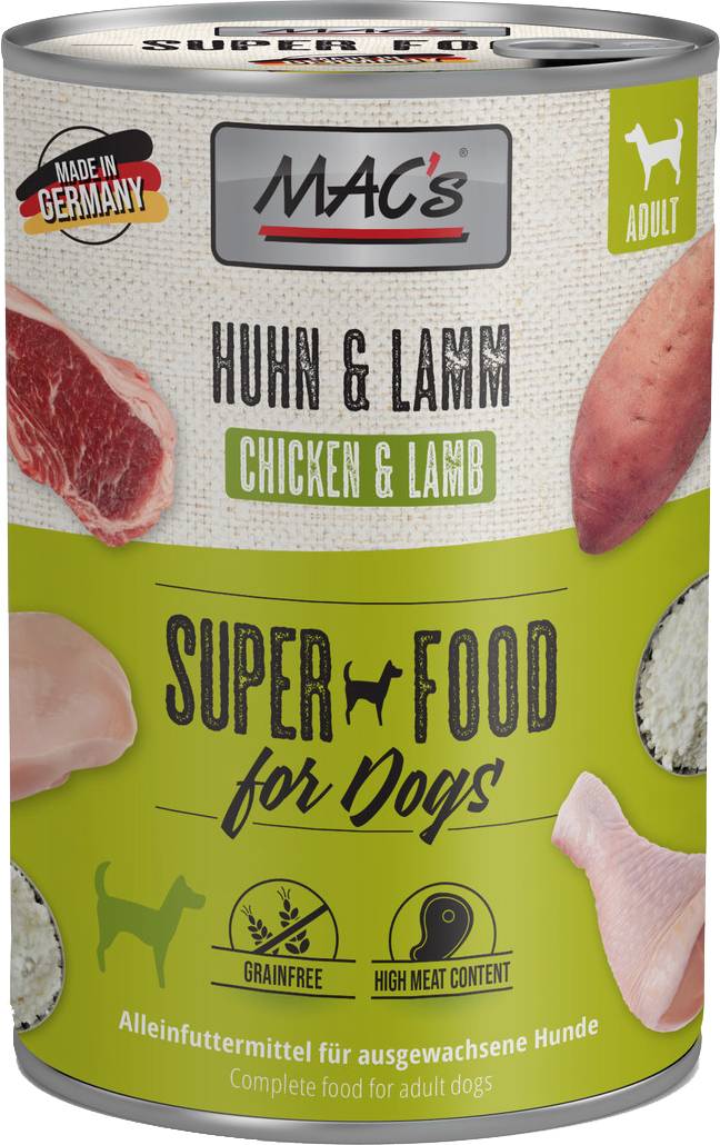 MACS ΚΟΝΣΕΡΒΑ ΣΚΥΛΟΥ MACS GRAIN FREE ΚΟΤΟΠΟΥΛΟ ΑΡΝΙ (800GR)