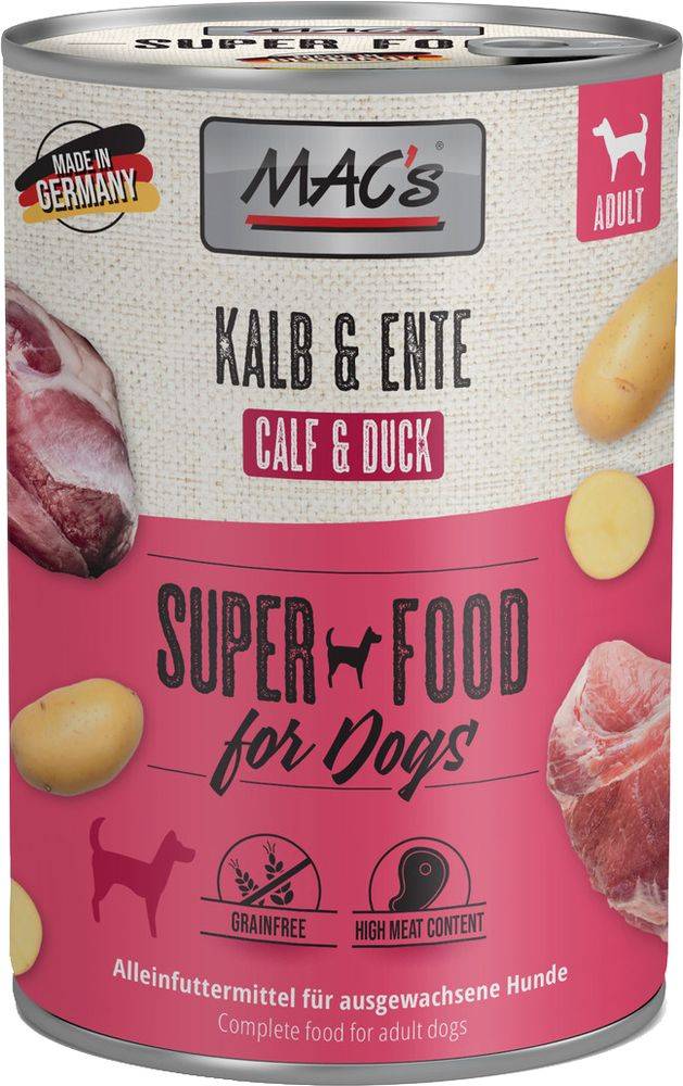 ΚΟΝΣΕΡΒΑ ΣΚΥΛΟΥ MACS GRAIN FREE ΜΟΣΧΑΡΑΚΙ ΓΑΛΑΚΤΟΣ - ΠΑΠΙΑ (800GR)