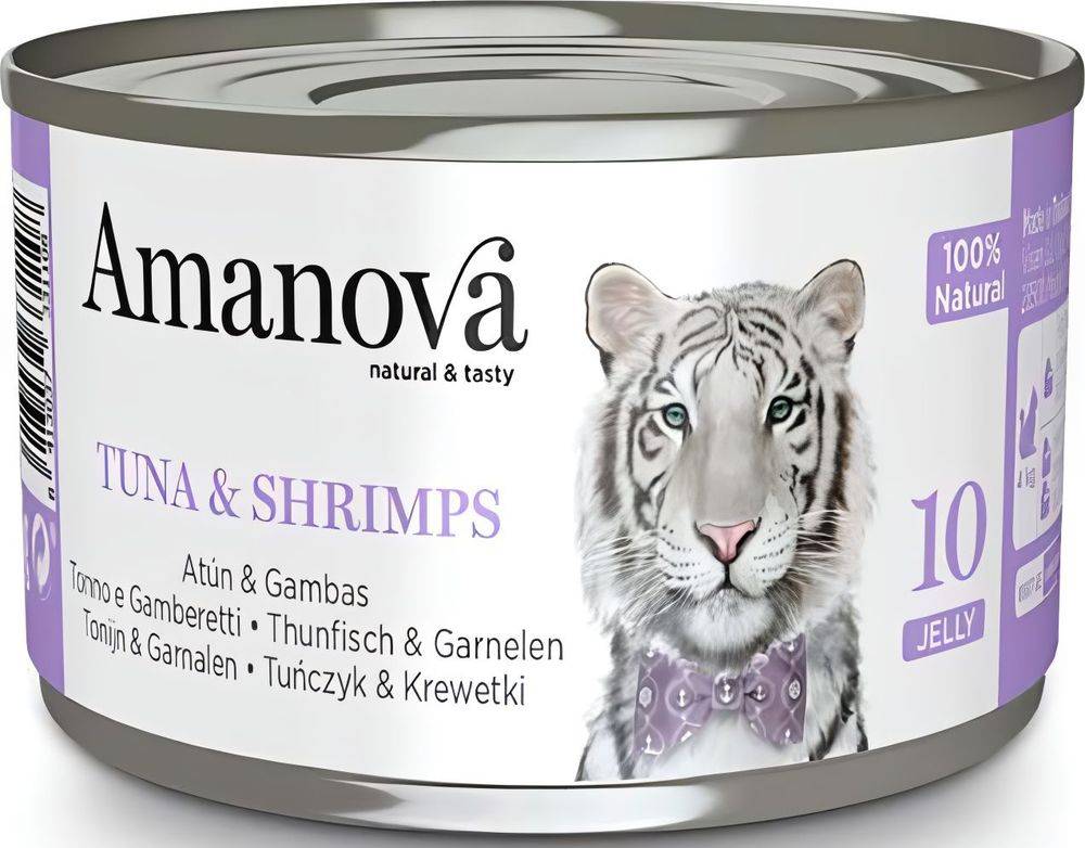 ΚΟΝΣΕΡΒΑ ΓΑΤΑΣ AMANOVA ΣΕ ΖΩΜΟ ΓΑΡΙΔΕΣ - ΤΟΝΟ (70GR) AMANOVA
