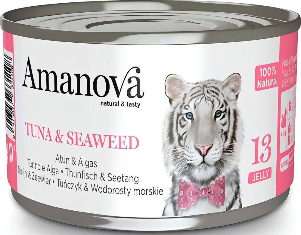 ΚΟΝΣΕΡΒΑ ΓΑΤΑΣ AMANOVA ΣΕ ΖΩΜΟ ΤΟΝΟ - ΘΑΛΑΣΣΙΑ ΦΥΚΗ (70GR) AMANOVA