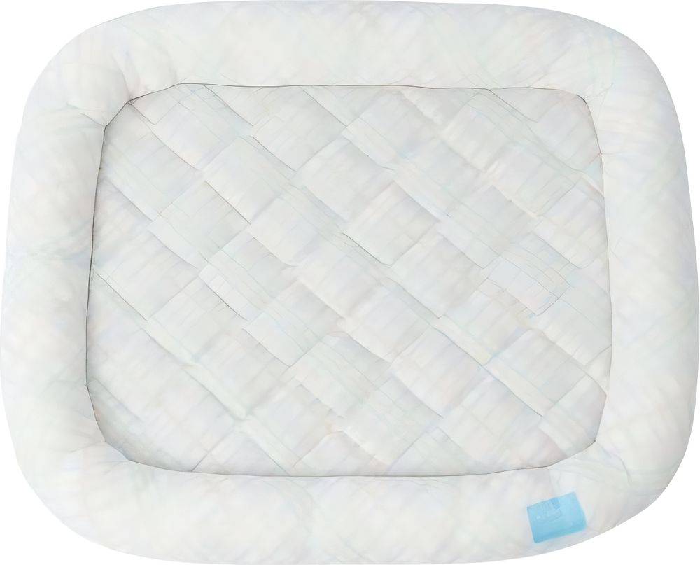 ΚΡΕΒΑΤΙ ΓΑΤΑΣ ZEZELIFE COOLING CHECKERED MILKY BLUE (60X60CM)