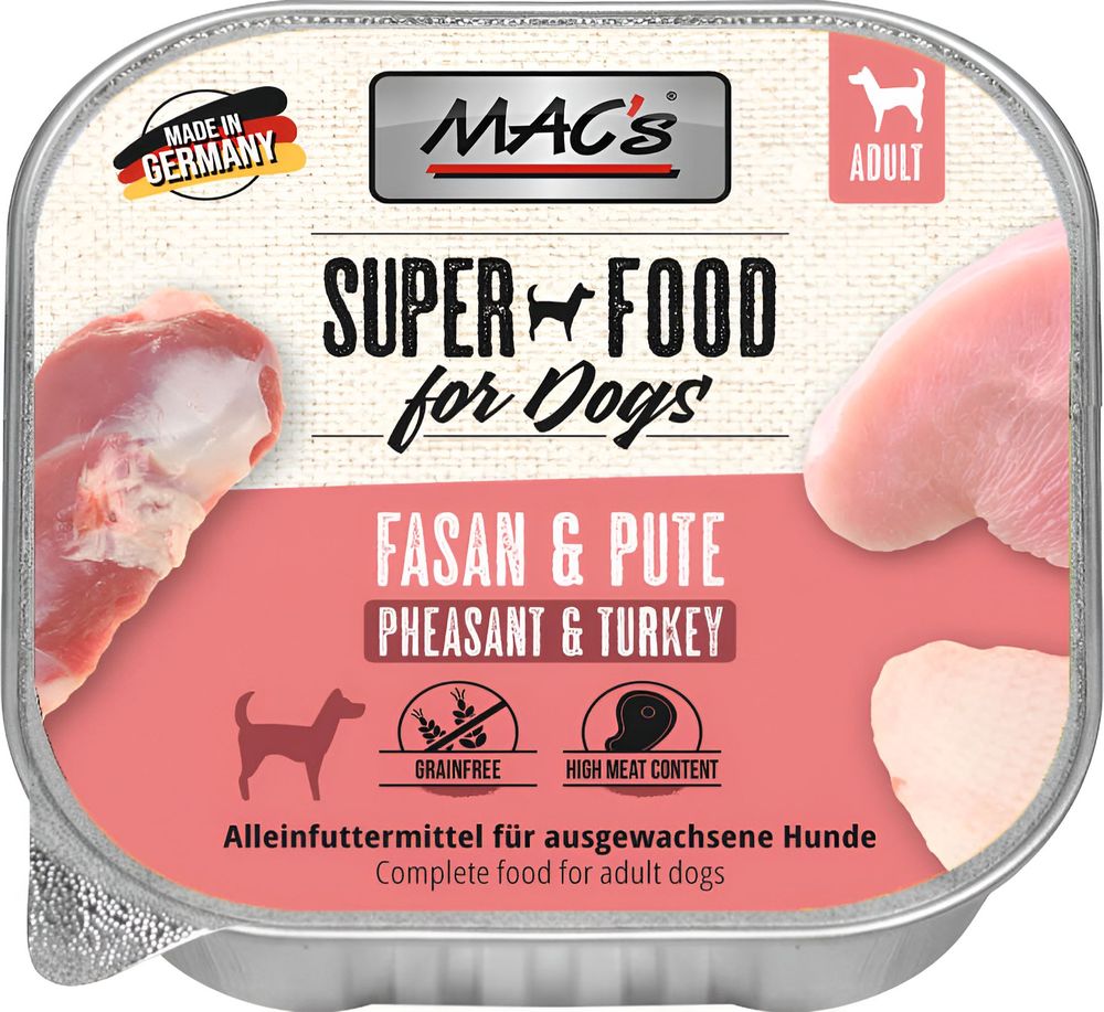MACS ΥΓΡΗ ΤΡΟΦΗ ΣΚΥΛΟΥ MACS DOG TRAY ΜΕΦΑΣΙΑΝΟ - ΓΑΛΟΠΟΥΛΑ (150GR)