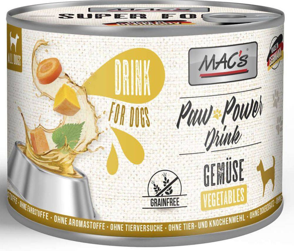 ΥΓΡΗ ΤΡΟΦΗ MACS DOG PAW POWER DRINK ΛΑΧΑΝΙΚΑ (200GR) MACS