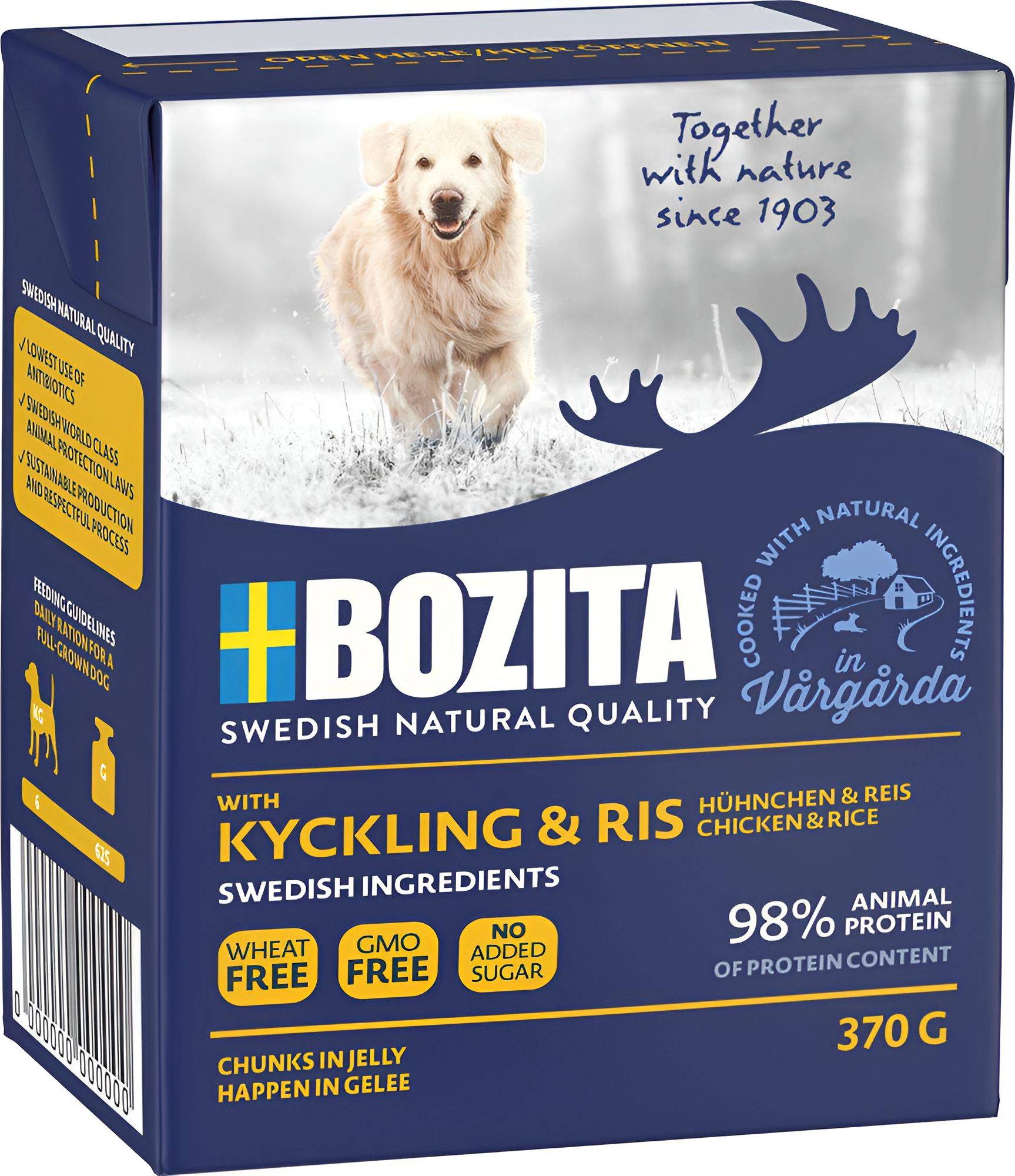 BOZITA ΥΓΡΗ ΤΡΟΦΗ BOZITA TETRA PACK ΚΟΤΟΠΟΥΛΟ - ΡΥΖΙ (370GR)