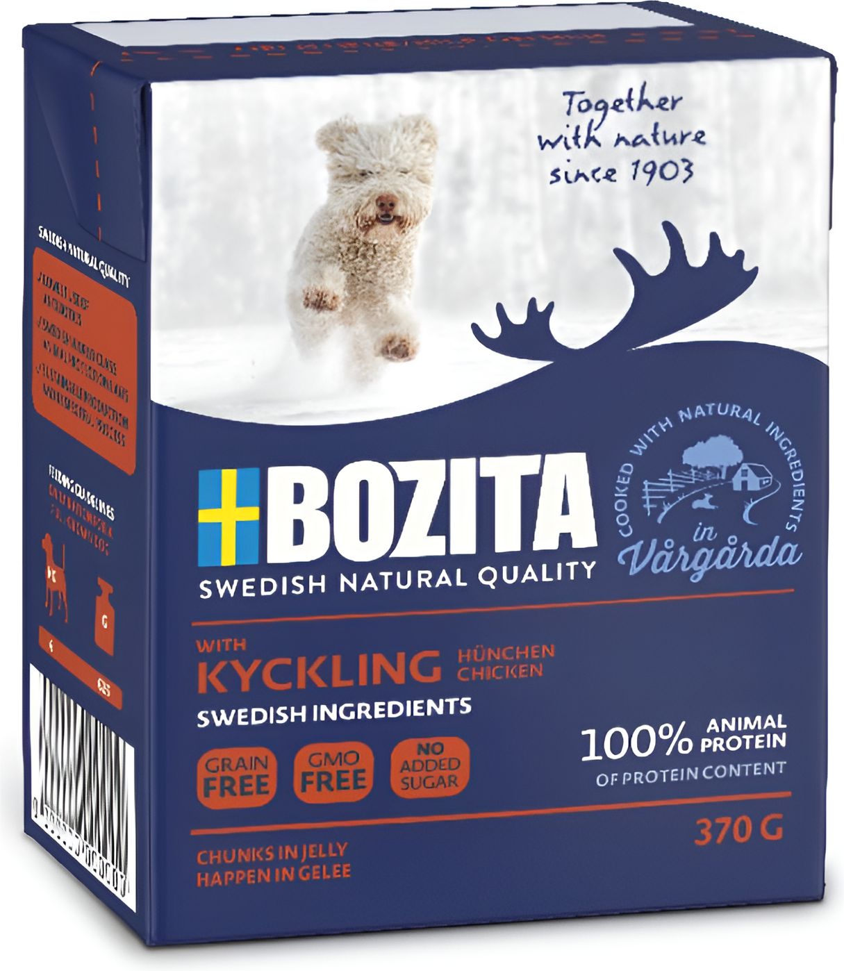 BOZITA ΥΓΡΗ ΤΡΟΦΗ BOZITA TETRA PACK JUNIOR ΜΕ ΚΟΤΟΠΟΥΛΟ (370GR)