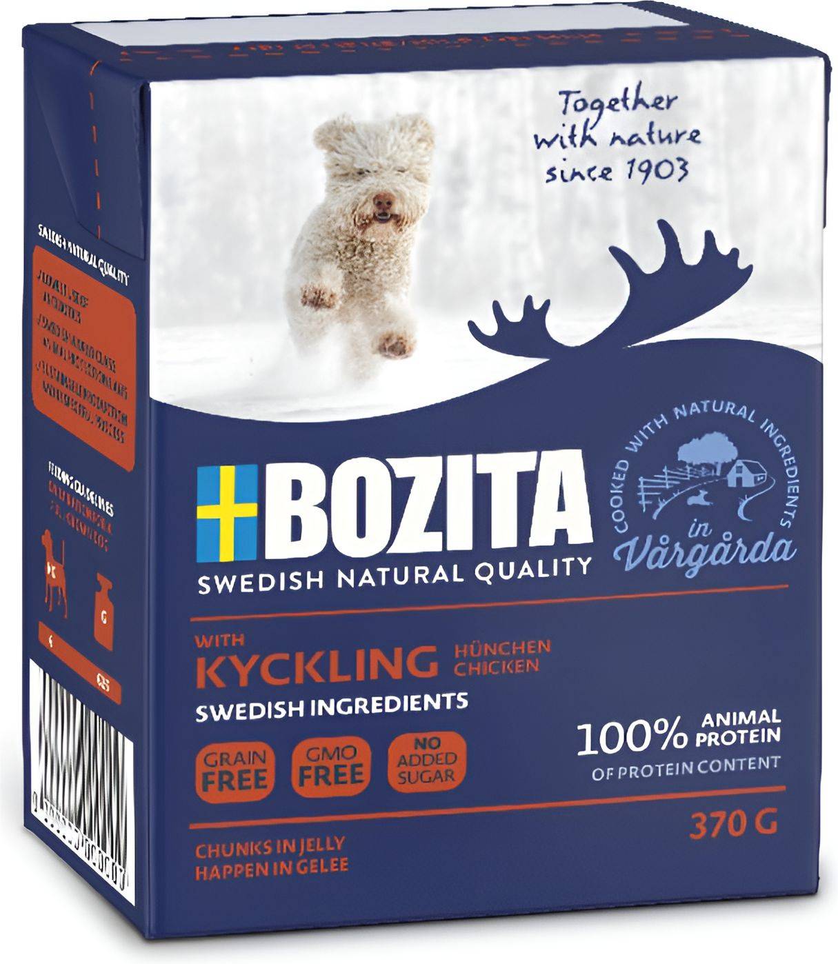 BOZITA ΥΓΡΗ ΤΡΟΦΗ BOZITA TETRA PACK JUNIOR ΜΕ ΚΟΤΟΠΟΥΛΟ (370GR)