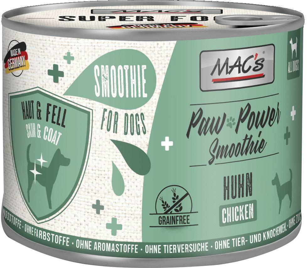 ΥΓΡΗ ΣΥΜΠΛΗΡΩΜΑΤΙΚΗ ΤΡΟΦΗ MACS DOG POWER SMOOTHIE ΚΟΤΟΠΟΥΛΟ (200GR) MACS