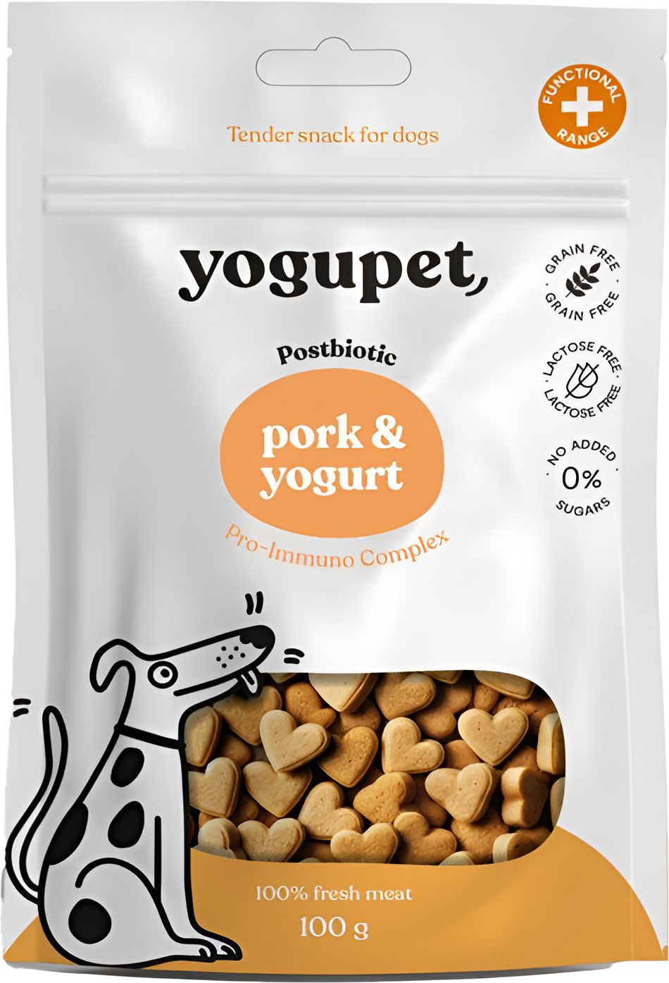 YOGUPET ΣΝΑΚ ΣΚΥΛΟΥ YOGUPET SEMI-MOIST TENDER ΧΟΙΡΙΝΟ - ΓΙΑΟΥΡΤΙ (100GR)