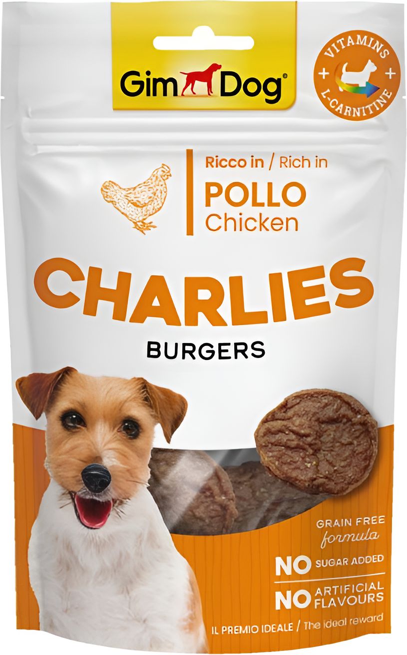 GIMDOG ΣΝΑΚ ΣΚΥΛΟΥ GIMDOG CHARLIES BURGERS ΚΟΤΟΠΟΥΛΟ (70GR)