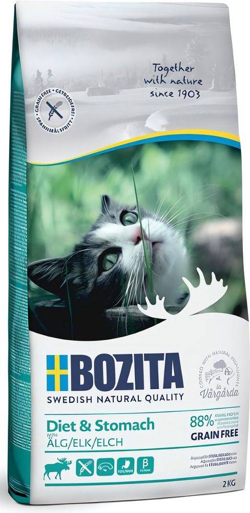 BOZITA ΤΡΟΦΗ ΓΑΤΑΣ BOZITA DIET - STOMACH GRAIN FREE ΕΛΑΦΙ (2KG)