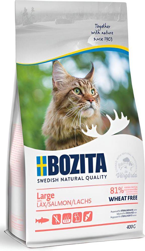 ΤΡΟΦΗ ΓΑΤΑΣ BOZITA LARGE ΣΟΛΟΜΟΣ (400GR) BOZITA