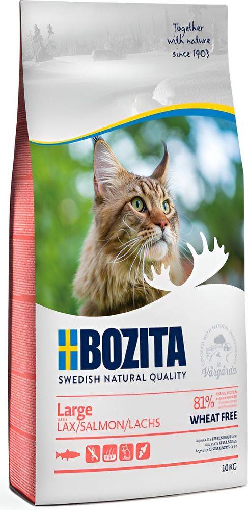ΤΡΟΦΗ ΓΑΤΑΣ BOZITA LARGE ΣΟΛΟΜΟΣ (10KG) BOZITA