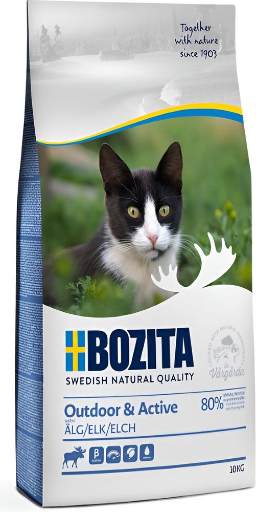 BOZITA ΤΡΟΦΗ ΓΑΤΑΣ BOZITA OUTDOOR - ACTIVE ΕΛΑΦΙ (10KG)