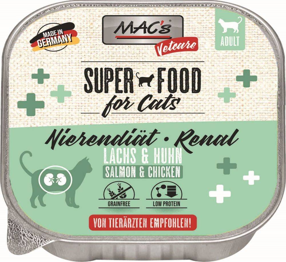ΥΓΡΗ ΤΡΟΦΗ ΓΑΤΑΣ MACS VETCARE RENAL ΣΟΛΟΜΟΣ - ΚΟΤΟΠΟΥΛΟ (100GR)
