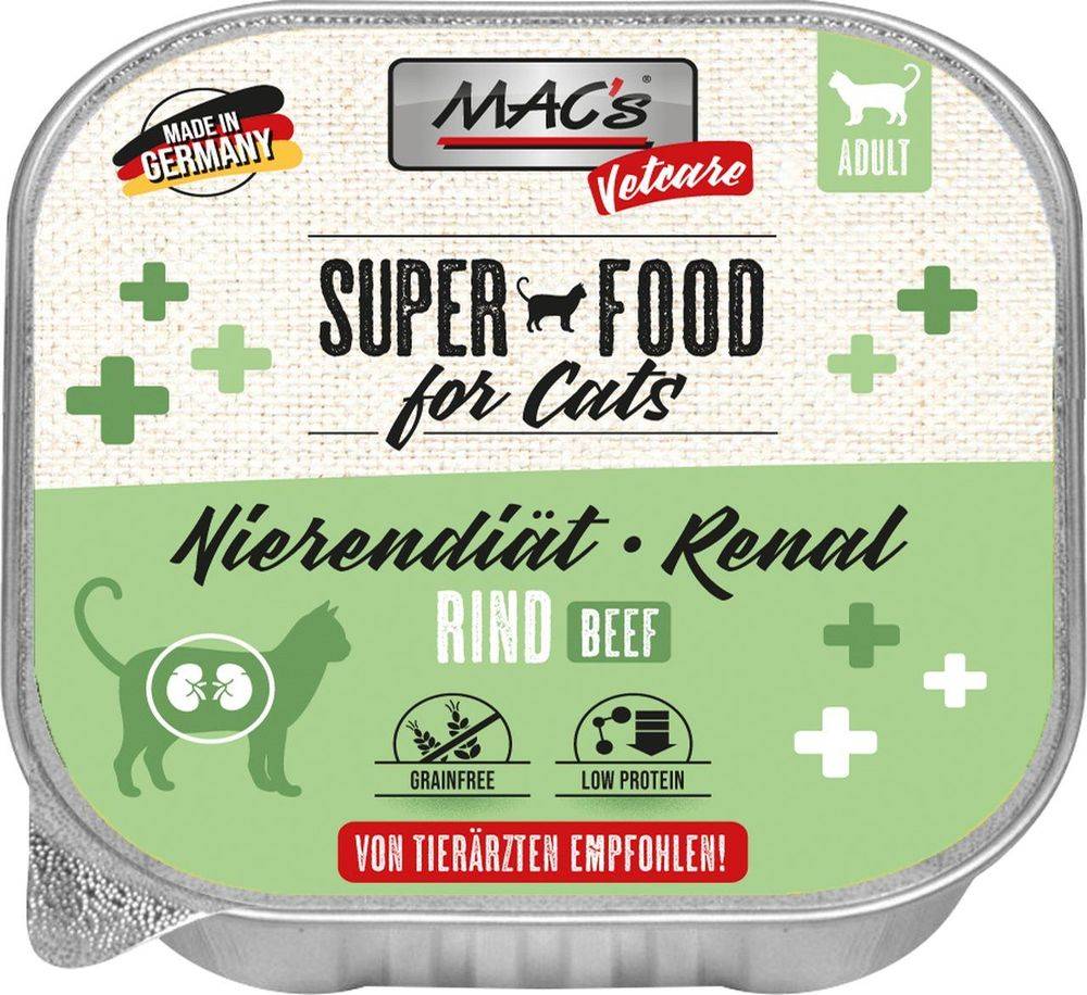 ΥΓΡΗ ΤΡΟΦΗ ΓΑΤΑΣ MACS VETCARE RENAL ΜΟΣΧΑΡΙ (100GR) MACS