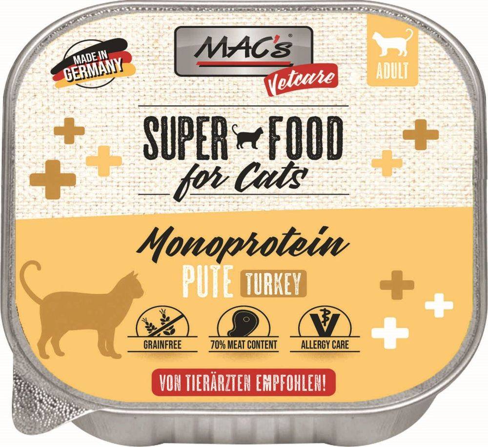 ΥΓΡΗ ΤΡΟΦΗ ΓΑΤΑΣ MACS VETCARE MONO ΓΑΛΟΠΟΥΛΑ (100GR) MACS
