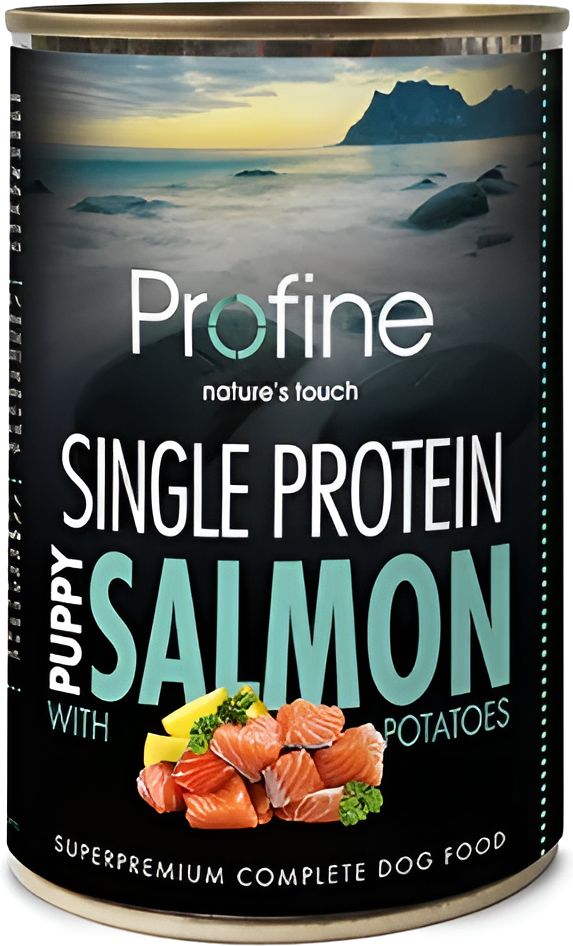 PROFINE ΚΟΝΣΕΡΒΑ PROFINE SINGLE PROTEIN PUPPY ΣΟΛΟΜΟΣ (400GR)