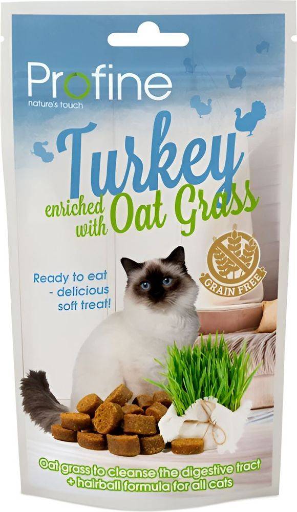 PROFINE ΛΙΧΟΥΔΙΕΣ ΓΑΤΑΣ PROFINE CAT SOFT TREAT ΓΑΛΟΠΟΥΛΑ - ΓΡΑΣΙΔΙ ΒΡΩΜΗΣ ΚΑΤΑ ΤΩΝ ΤΡΙΧΟΜΠΑΛΩΝ (50GR)