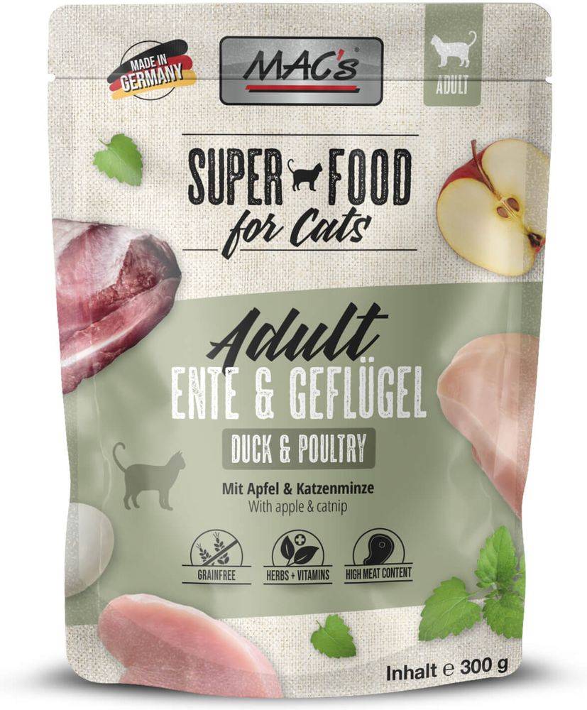 ΦΑΚΕΛΑΚΙ ΓΑΤΑΣ MACS POUCH ΠΑΠΙΑ - ΠΟΥΛΕΡΙΚΑ (300GR)