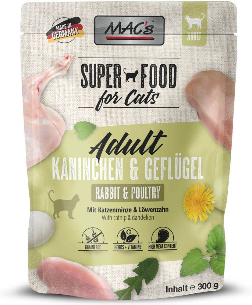 ΦΑΚΕΛΑΚΙ ΓΑΤΑΣ MACS POUCH ΜΕ ΚΟΥΝΕΛΙ - ΠΟΥΛΕΡΙΚΑ (300GR)