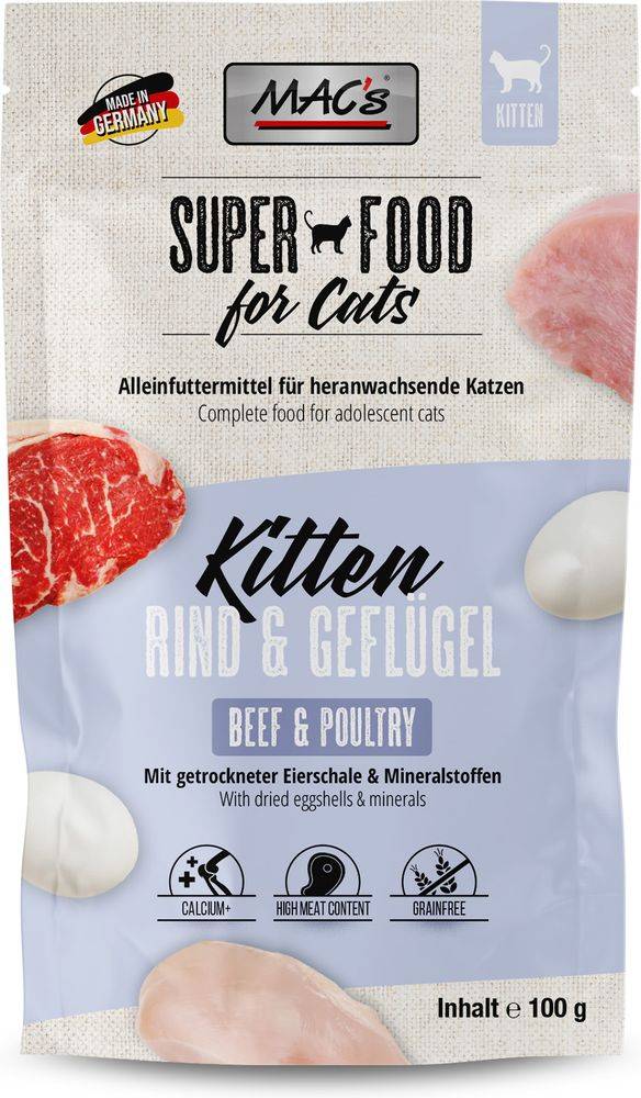 ΦΑΚΕΛΑΚΙ ΓΑΤΑΣ MACS POUCH ΜΕ ΜΟΣΧΑΡΙ - ΠΟΥΛΕΡΙΚΑ (100GR)