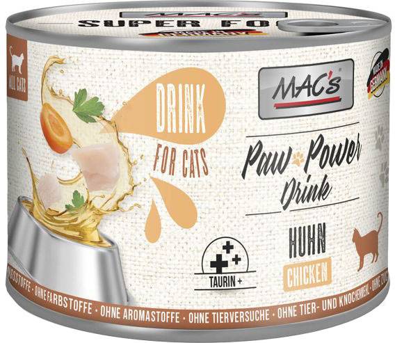 ΥΓΡΗ ΤΡΟΦΗ ΓΑΤΑΣ MACS CAT PAW POWER DRINK ΚΟΤΟΠΟΥΛΟ (200GR) MACS