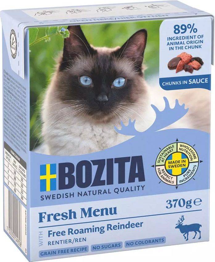 ΥΓΡΗ ΤΡΟΦΗ BOZITA CHUNKS ΣΕ ΣΑΛΤΣΑ ΤΑΡΑΝΔΟΣ (370GR)