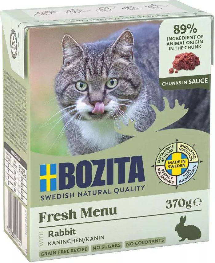 ΥΓΡΗ ΤΡΟΦΗ BOZITA CHUNKS ΣΕ ΣΑΛΤΣΑ ΚΟΥΝΕΛΙ (370GR) BOZITA