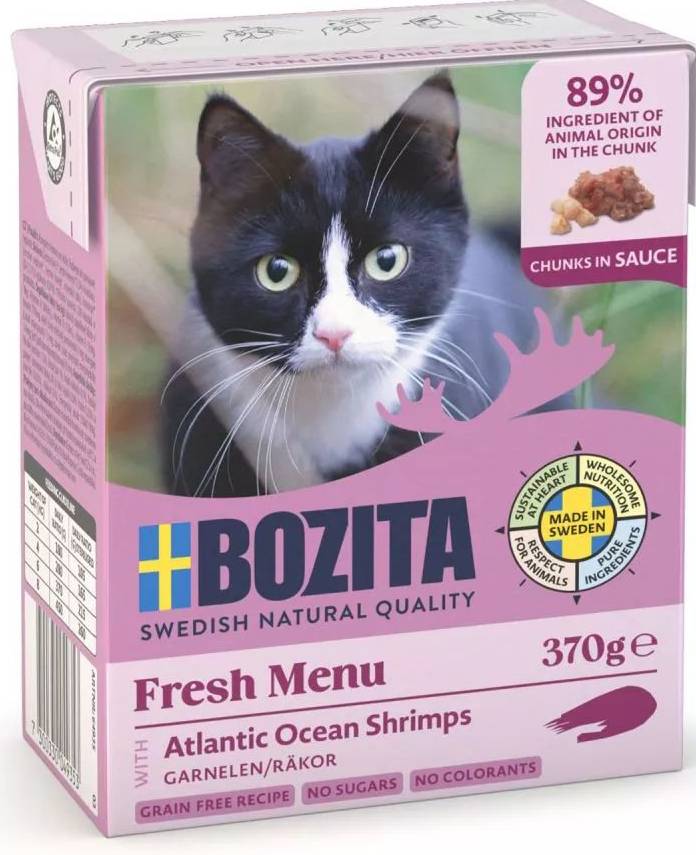 BOZITA ΥΓΡΗ ΤΡΟΦΗ BOZITA CHUNKS ΣΕ ΣΑΛΤΣΑ ΓΑΡΙΔΕΣ (370GR)