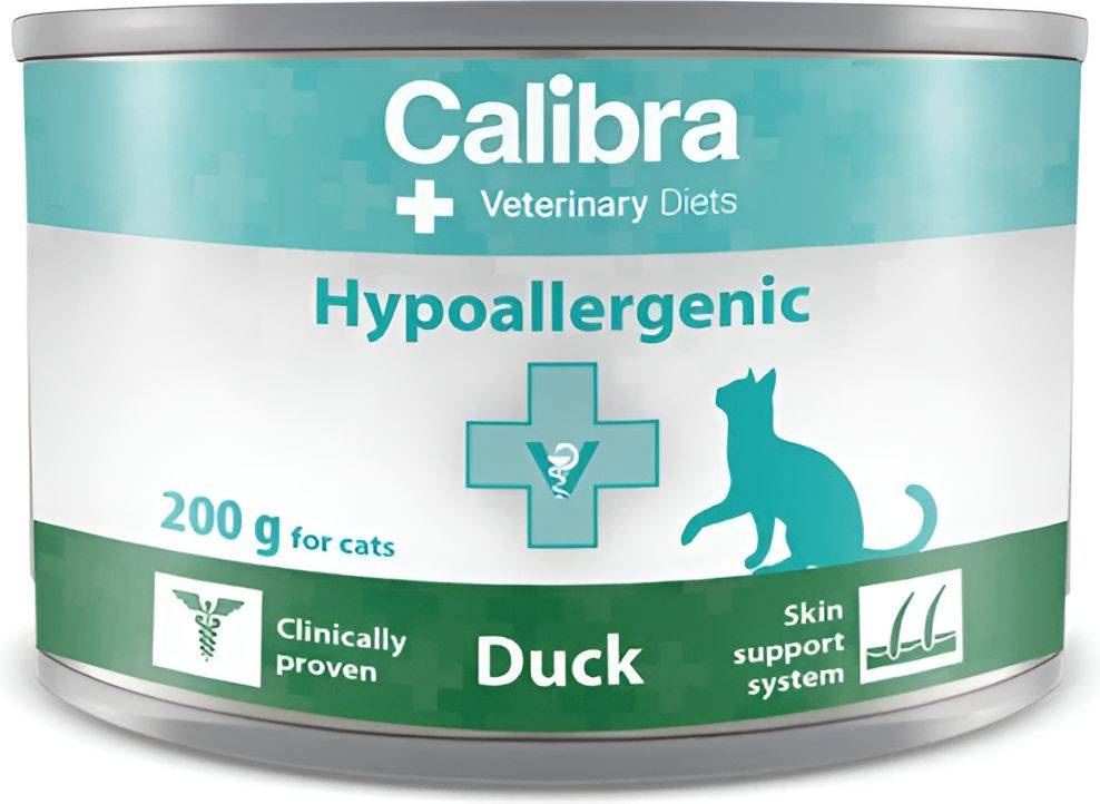 ΚΟΝΣΕΡΒΑ ΓΑΤΑΣ CALIBRA VD CAT CAN HYPOALLERGENIC ΠΑΠΙΑ (200GR) CALIBRA
