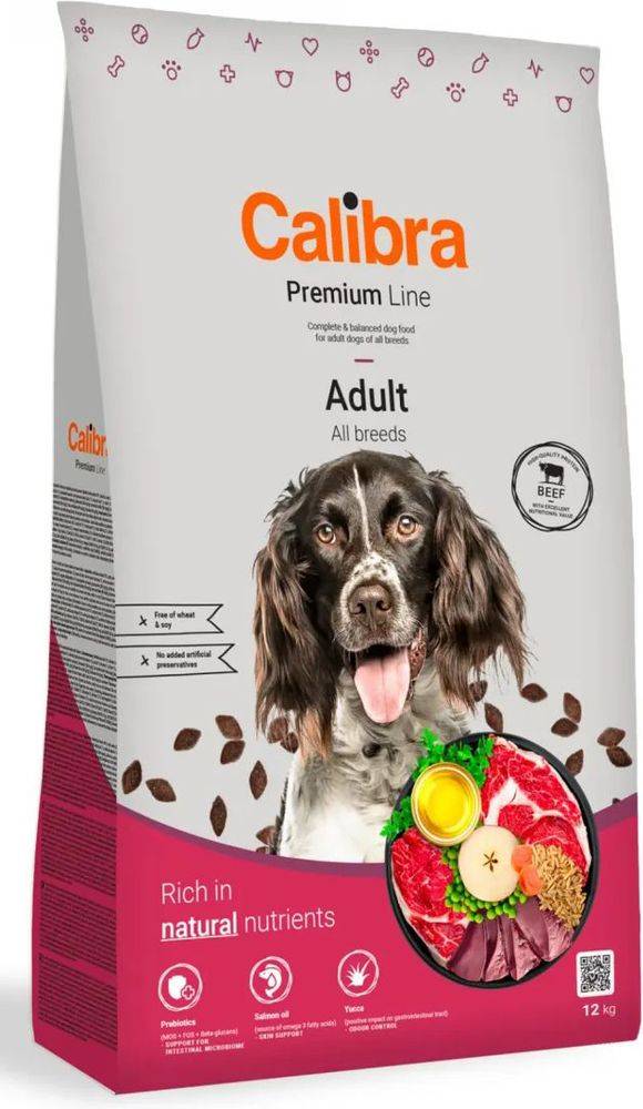 ΤΡΟΦΗ ΣΚΥΛΟΥ CALIBRA DOG PREMIUM LINE ADULT ΜΟΣΧΑΡΙ (12KG)