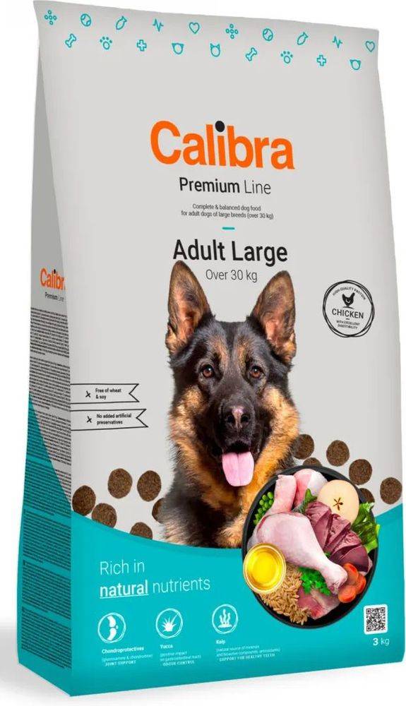 ΤΡΟΦΗ ΣΚΥΛΟΥ CALIBRA DOG PREMIUM LINE ADULT LARGE ΚΟΤΟΠΟΥΛΟ (3KG)