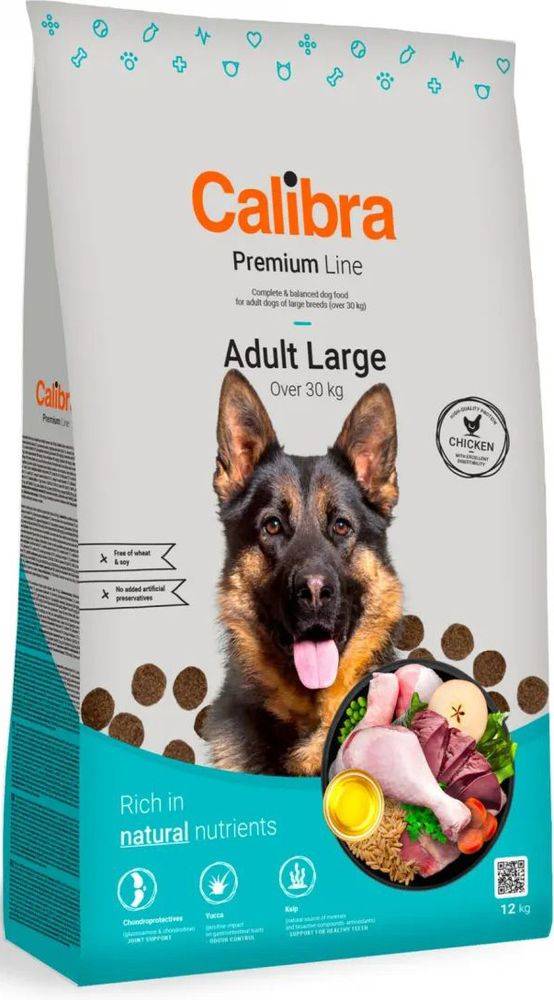 ΤΡΟΦΗ ΣΚΥΛΟΥ CALIBRA DOG PREMIUM LINE ADULT LARGE ΚΟΤΟΠΟΥΛΟ (12KG) CALIBRA