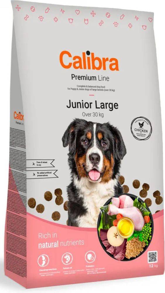 ΤΡΟΦΗ ΣΚΥΛΟΥ CALIBRA DOG PREMIUM LINE JUNIOR LARGE ΚΟΤΟΠΟΥΛΟ (12KG) CALIBRA