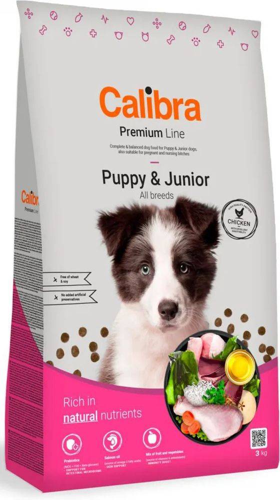 ΤΡΟΦΗ ΣΚΥΛΟΥ CALIBRA DOG PREMIUM LINE PUPPY - JUNIOR ΚΟΤΟΠΟΥΛΟ (3KG) CALIBRA
