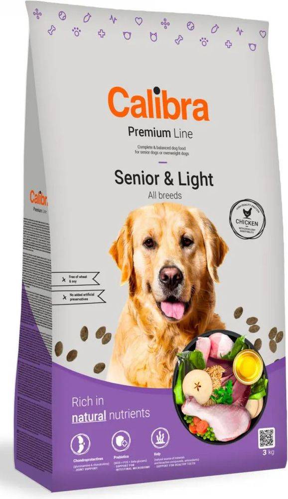 ΤΡΟΦΗ ΣΚΥΛΟΥ CALIBRA DOG PREMIUM LINE SENIOR - LIGHT ΚΟΤΟΠΟΥΛΟ (3KG) CALIBRA
