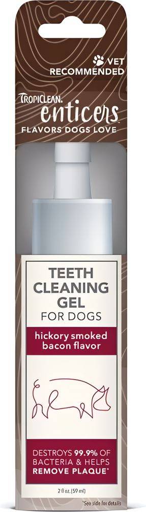 ΚΙΤ ΦΡΟΝΤΙΔΑΣ ΔΟΝΤΙΩΝ TROPICLEAN TEETH CLEANING GEL HICKORY SMOKED BACON TROPICLEAN