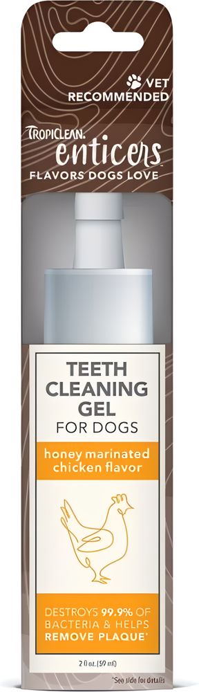 TROPICLEAN ΚΙΤ ΦΡΟΝΤΙΔΑΣ ΔΟΝΤΙΩΝ TROPICLEAN TEETH CLEANING GEL HONEY MARINATED CHICKEN (59ML)
